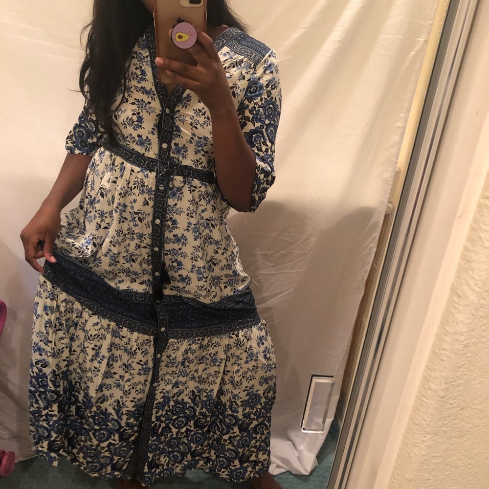 Boho Floral Maxi Dress
